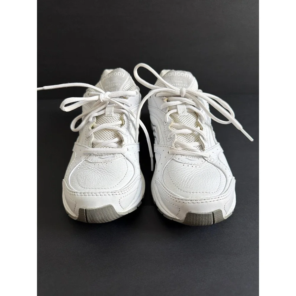 Saucony Grid Integrity ST2 Womens White Leather Walking Shoes Sneakers‎ 8 B